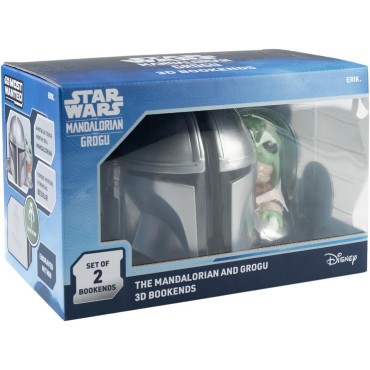 Sujeta Libros 3D The Mandalorian and Grogu 15 cms
