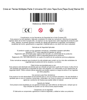 Crisis en Tierras Múltiples Parte 2 Universo DC Libro Tapa Dura [Tapa Dura] Warner DC