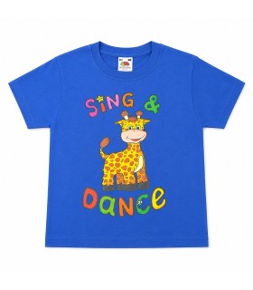 Camiseta Sing & Dance Azul Talla 3-4 Niño