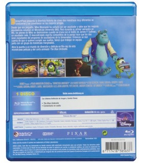 MONSTRUOS UNIVERSITY (BLU-RAY)