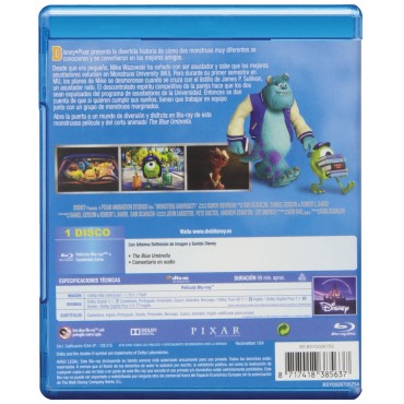MONSTRUOS UNIVERSITY (BLU-RAY)