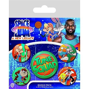 Chapas Space Jam 2 Tune Squad Set de 5 unidades