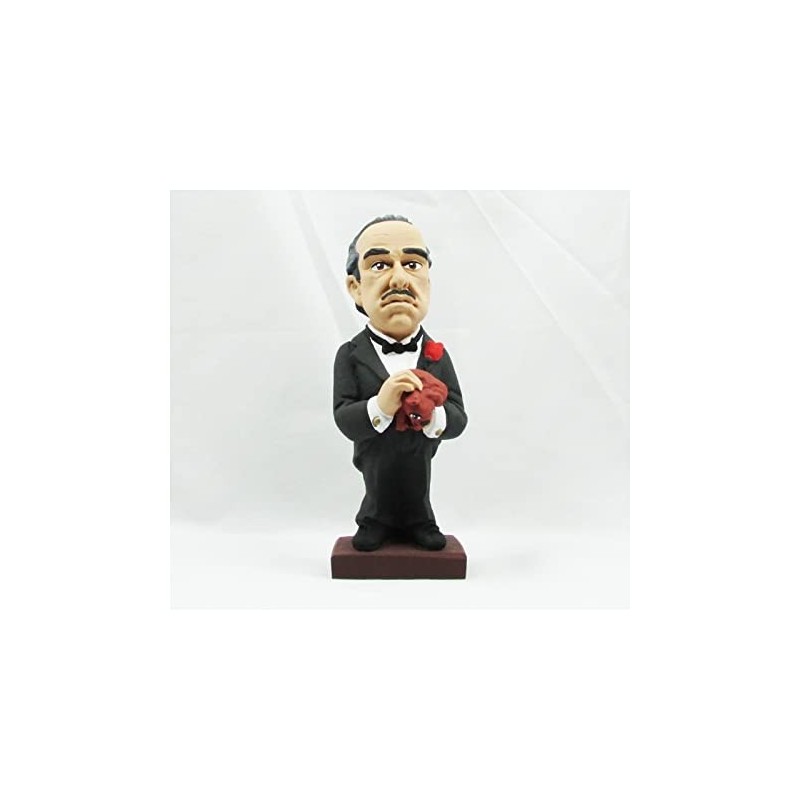 Figura El Padrino Marlon Brando Artesanal 20 cms