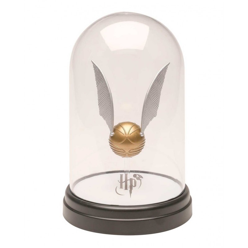 Lámpara Snitch Dorada Bell Jar Light Luz de Ambiente Harry Potter 21 cms
