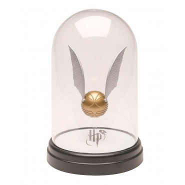 Lámpara Snitch Dorada Bell Jar Light Luz de Ambiente Harry Potter 21 cms