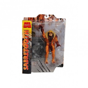 Figura Sabretooth Dientes de Sable X-Men Marvel Select Articulada 18 cms