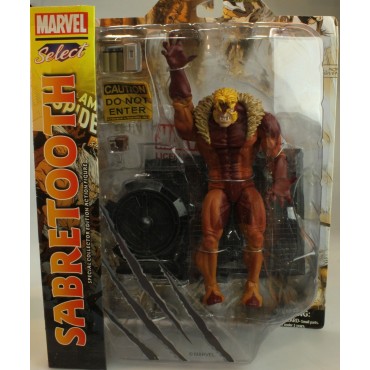 Figura Sabretooth Dientes de Sable X-Men Marvel Select Articulada 18 cms