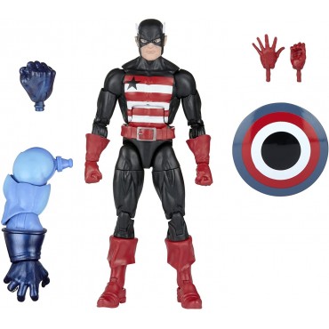 Figura U.S. Agent Marvel Legends con Build-A-Figure Articulada 15 cms 