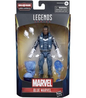 Figura Blue Marvel Legends con Build-A-Figure Articulada 15 cms