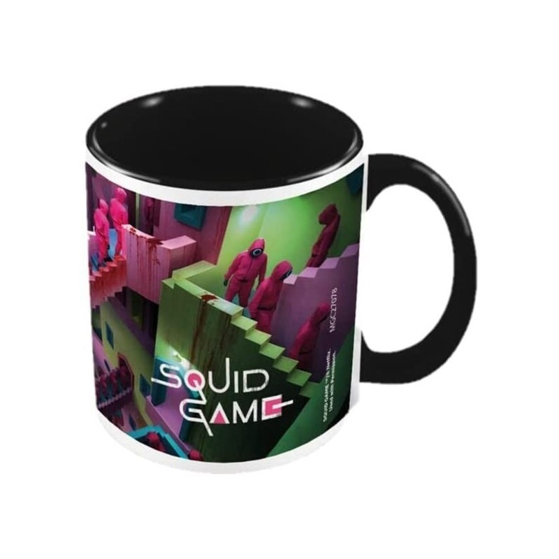 Taza El Juego del Calamar Escaleras The Squid Game Cerámica 315 mls
