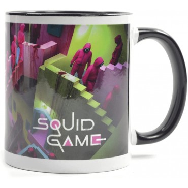 Taza El Juego del Calamar Escaleras The Squid Game Cerámica 315 mls