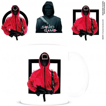 Taza El Juego del Calamar Soldados The Squid Game Cerámica 315 mls