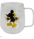 Taza Mickey Mouse Cristal Doble Pared 290 mls