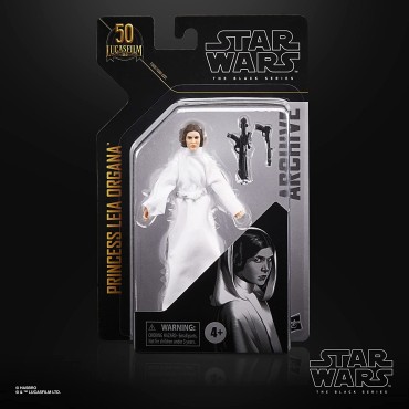 Figura Articulada Princesa Leia Organa the Black Series 50 Aniversario Star Wars 13,5 cms