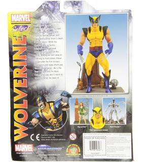 Figura Lobezno Traje Amarillo con Diorama Wolverine Marvel Articulada 18 cms