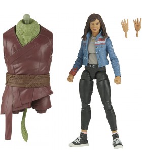 Figura América Chávez Doctor Strange in the Multiverse of Madness con Build-A-Figure Marvel Legends Articulada 15 cms