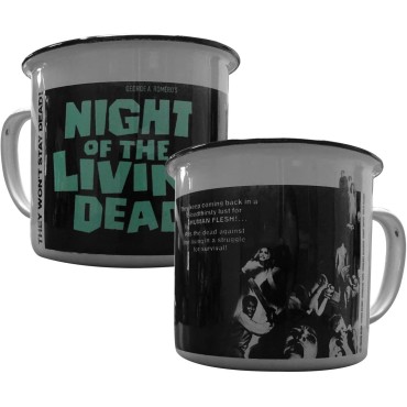 Taza La Noche de los Muertos Vivientes (Night of the Living Dead) Metálica 300 mls