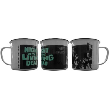 Taza La Noche de los Muertos Vivientes (Night of the Living Dead) Metálica 300 mls