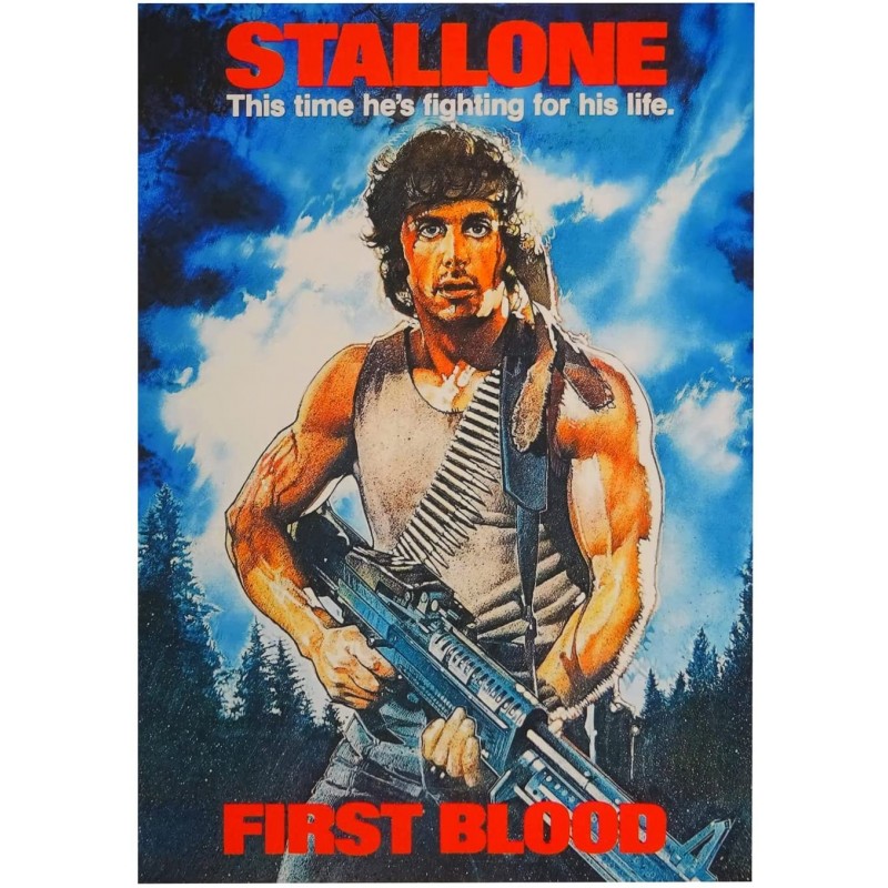 Póster de Tela First Blood (Acorralado) 70 x 50 cms
