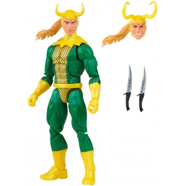 Figura Loki con Dagas Gemelas Thor Marvel Articulada 17 cms