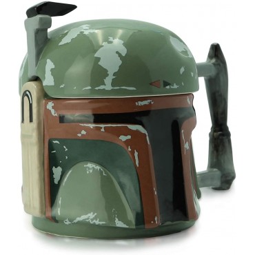 Taza Boba Fett 3D Star Wars The Mandalorian Cerámica 300 mls