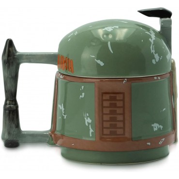 Taza Boba Fett 3D Star Wars The Mandalorian Cerámica 300 mls