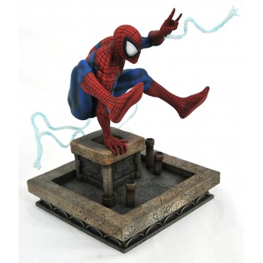 Figura Spiderman de los 90 Estatua Diorama Marvel Comic Gallery 20 cms