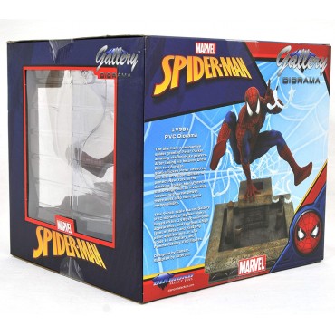 Figura Spiderman de los 90 Estatua Diorama Marvel Comic Gallery 20 cms