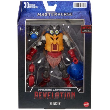 Figura Stinkor Masters del Universo Revelation Masterverse Articulada 17 cms 