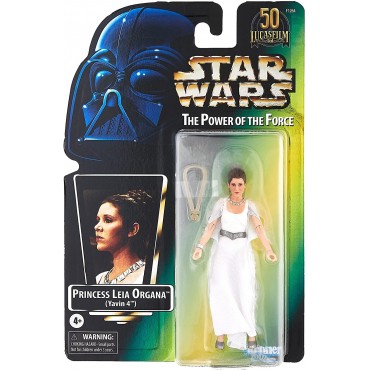 Figura Princesa Leia Organa Yavin 4 The Power of the Force Star Wars Articulada 14 cms