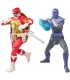 Figuras Power Rangers X Teenage Mutant Ninja Turtles Foot Soldier Tommy & Morphed Raphael Red Articuladas 15 cms
