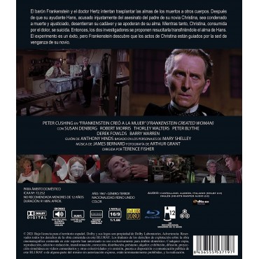 Frankenstein Creó A La Mujer [Blu-ray] (1967) Frankenstein Created Woman