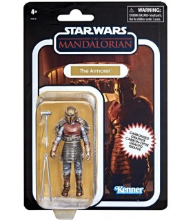 Figura The Armorer The Mandalorian Star Wars Vintage Carbonized Collection Articulada 9,5 cms