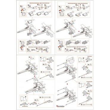 Maqueta Caza X-Wing Star Wars de Metal 3D