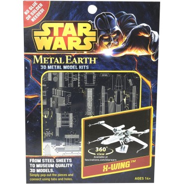 Maqueta Caza X-Wing Star Wars de Metal 3D