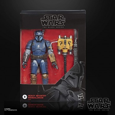 Figura Heavy Infantry Mandalorian Deluxe The Black Series Star Wars Articulada 19 cms