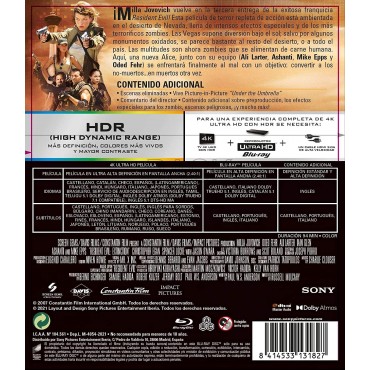 Resident Evil 3: Extinción [4K UHD,Blu-ray] (2007) Resident Evil: Extinction (Resident Evil 3)