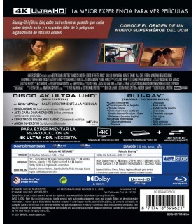 Shang-Chi y La Leyenda de los Diez Anillos 4k UHD + Blu-ray [Blu-ray]