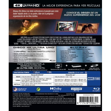 Shang-Chi y La Leyenda de los Diez Anillos 4k UHD + Blu-ray [Blu-ray]