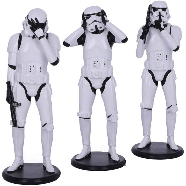 Figuras Tres Sabios Three Wise Stormtroopers Star Wars 14 cms