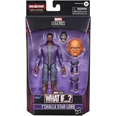 Figura T'Challa Star-Lord What If Marvel Legends Articulada 15 cms 