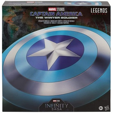 Réplica Escudo Sigilo Capitán América el Soldado de Invierno Marvel Legends Diámetro 60 cms