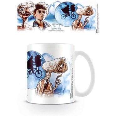 Taza ET y Elliot ET El Extraterrestre Cerámica 315 mls