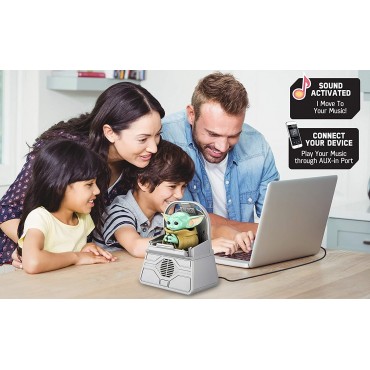 Figura The Child Grogu Dancing The Mandalorian Star Wars Robótica Altavoz Bluetooth 15 cms                      