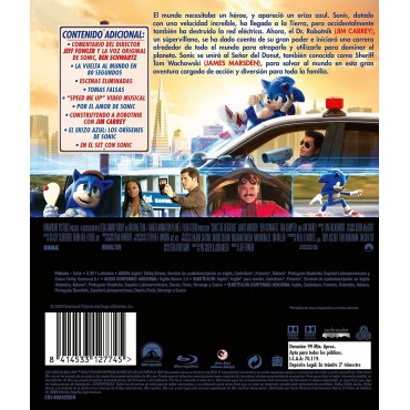 Sonic: La Pelicula (BD) [Blu-ray]