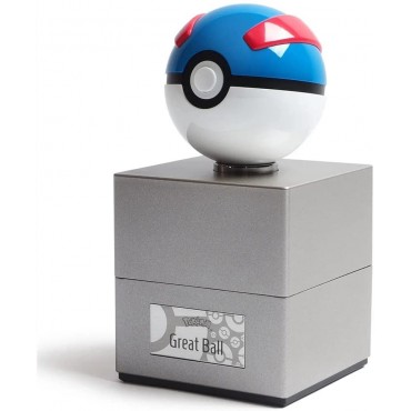 Bola Réplica Electrónica Diecast Pokémon Pokeball Great Ball Azul
