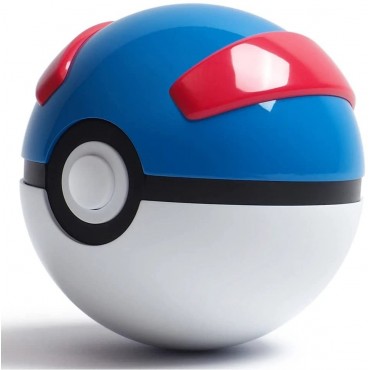 Bola Réplica Electrónica Diecast Pokémon Pokeball Great Ball Azul