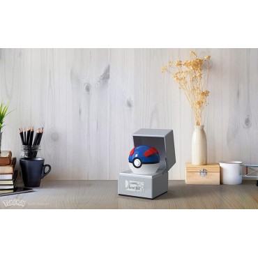 Bola Réplica Electrónica Diecast Pokémon Pokeball Great Ball Azul