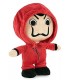 Peluche La Casa de Papel con Traje Rojo y Máscara Dalí 28 cms