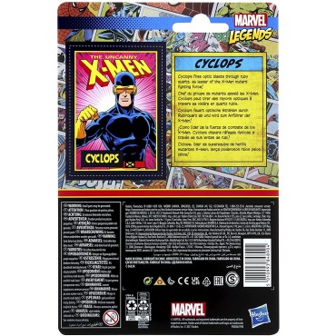 Figura Cyclops Retro The Uncanny X-Men Cíclope Marvel Legends Articulada 9,5 cms
